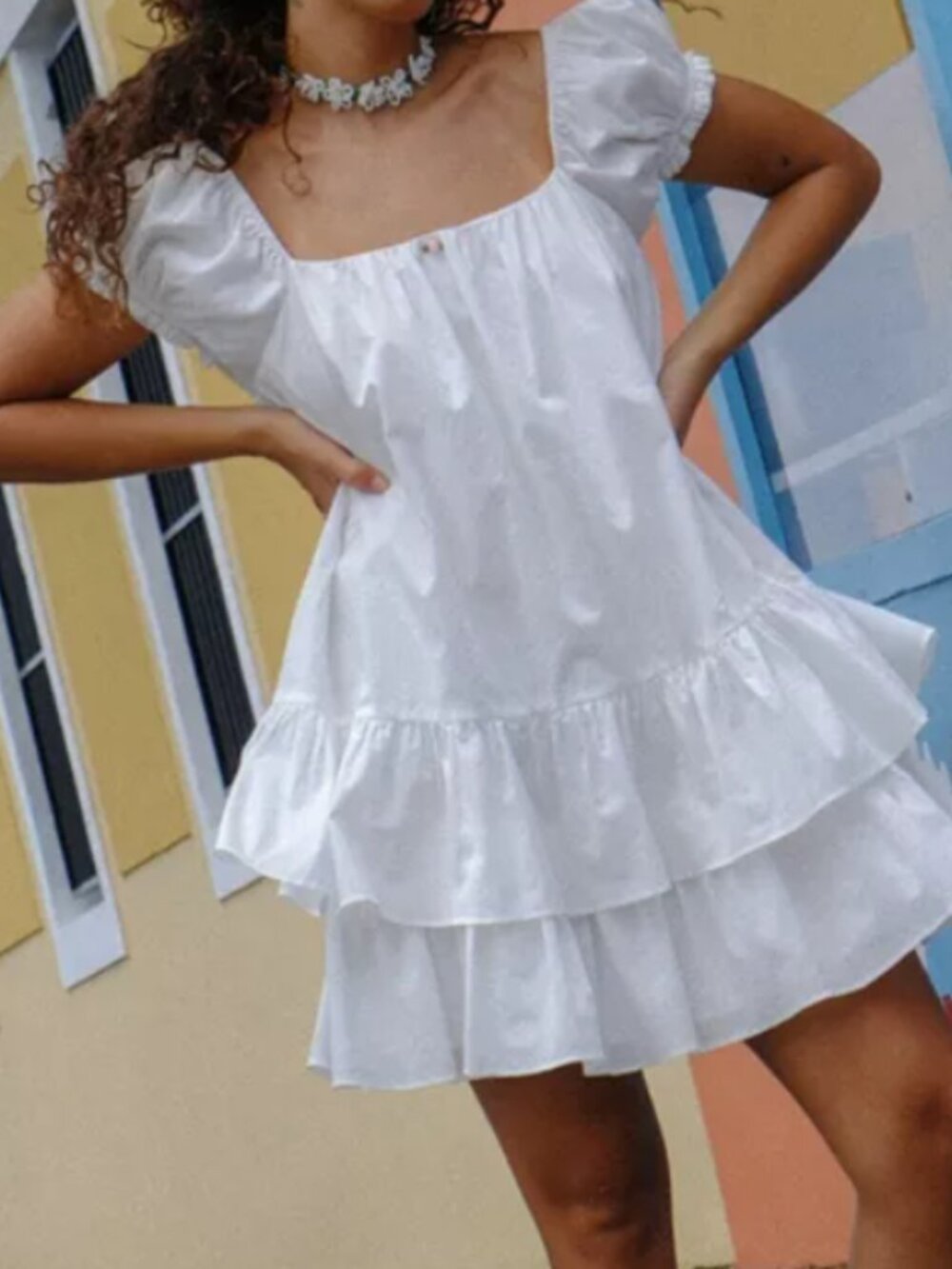 Sabrina Dress - White - NWT 100% cotton - Picture 6 of 6